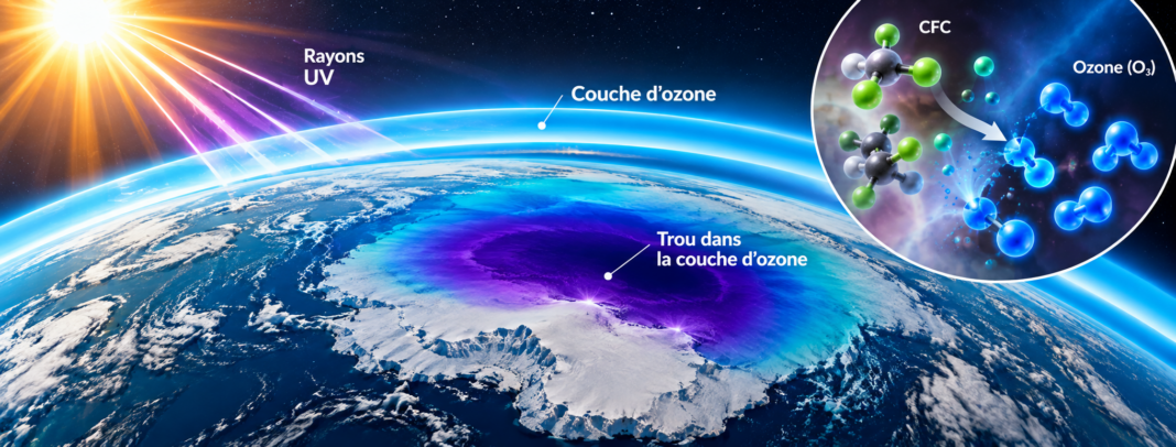 Le trou dans la couche d’ozone : où en sommes-nous aujourd’hui ? Le trou dans la couche d’ozone : où en sommes-nous aujourd’hui ?